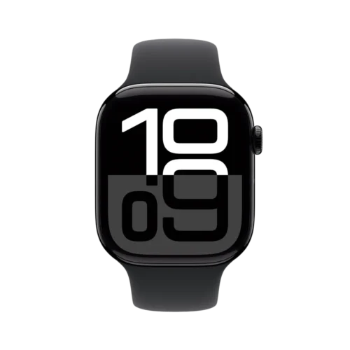 Store Display Unit – Apple Watch Series 10 (GPS, 46mm) – Jet Black Aluminum Case With Ink Sport Loop. Fitness Tracking, ECG App, Always-On Retina Display, Carbon Neutral.